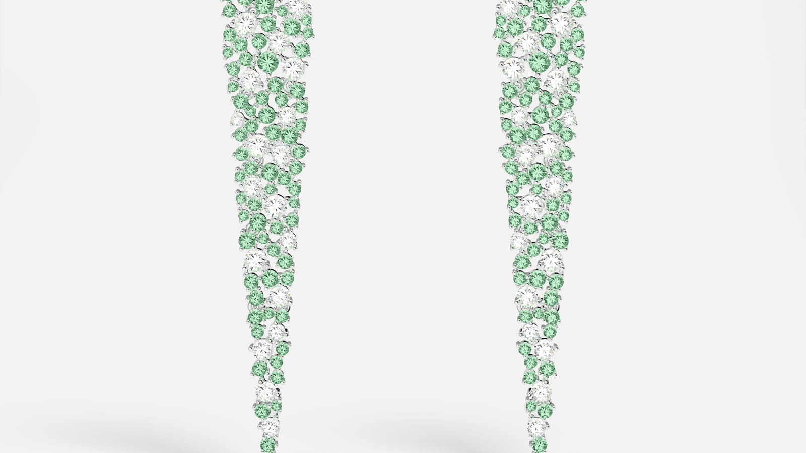 Boucles d'oreilles Goutte Vert Pastel