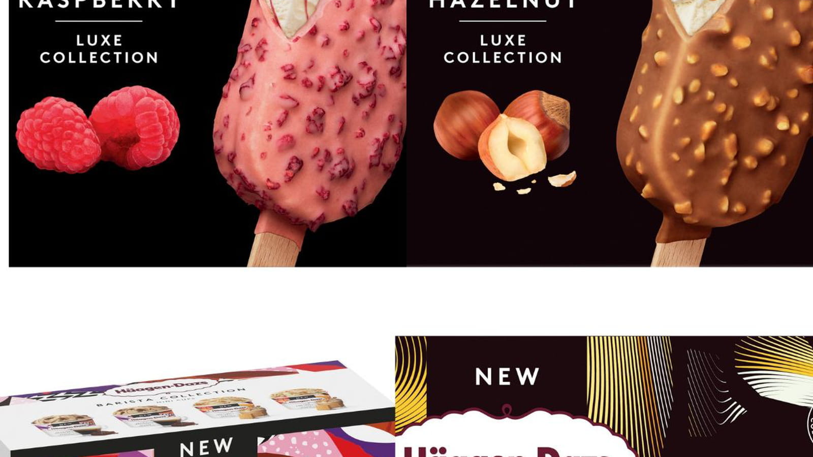 Les collections Barista et Luxe de Häagen-Dazs
