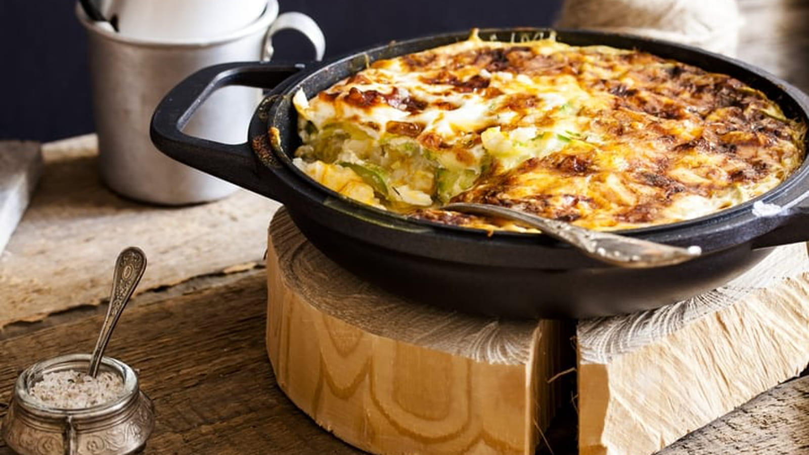 Gratin de courgettes et thon