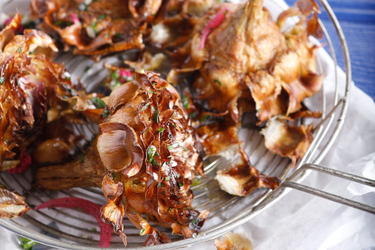 Recette Artichauts à la juive de Denny Imbroisi