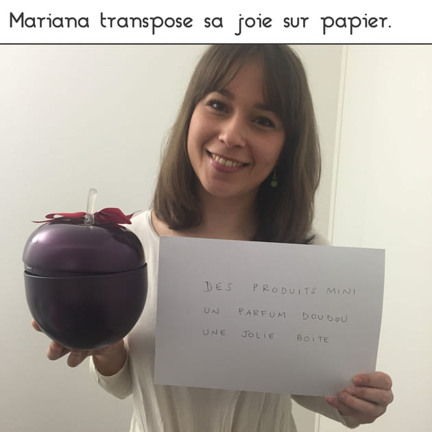 Mariana transpose sa joie sur papier