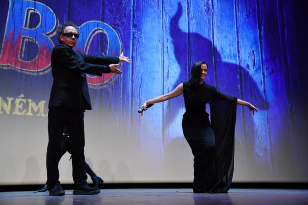 Le r&eacute;alisateur Tim Burton et c&eacute;l&egrave;bre sur sc&egrave;ne la com&eacute;dienne Eva Green