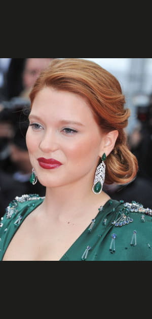 Le chignon r&eacute;tro de L&eacute;a Seydoux