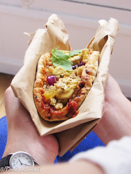 Naans poulet quinoa