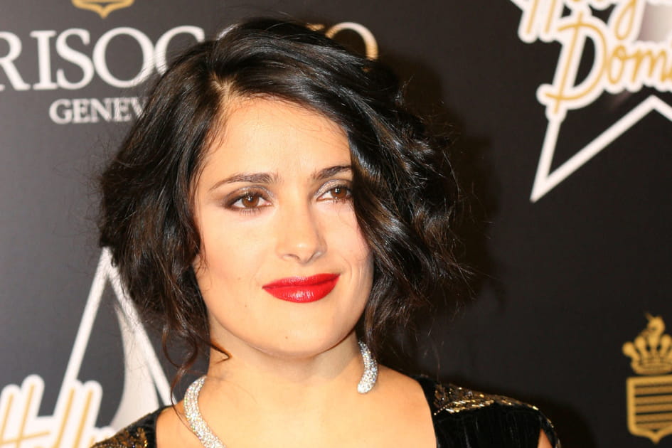 Le maquillage glamour de Salma Hayek