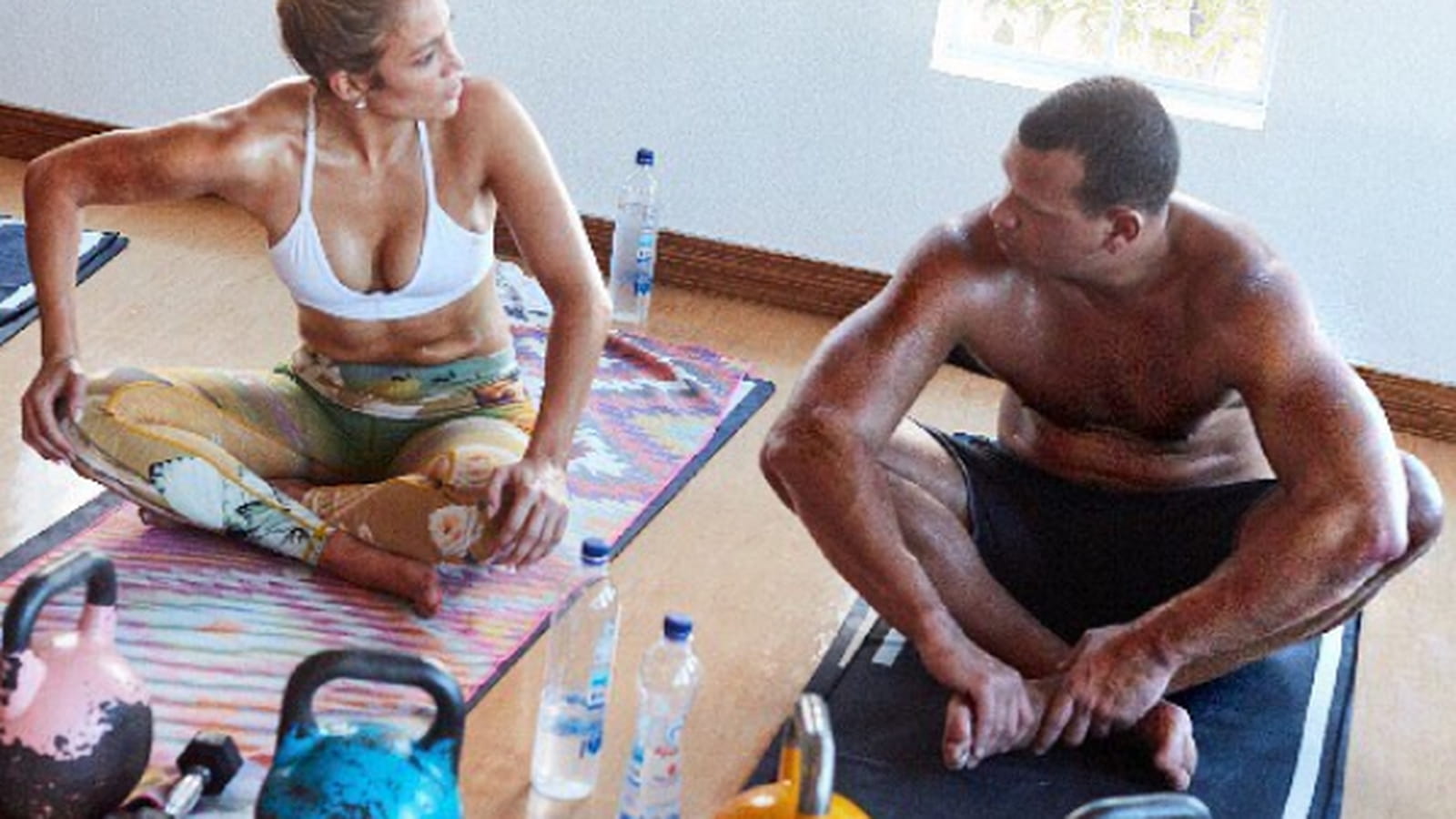 Jennifer Lopez avec la gym