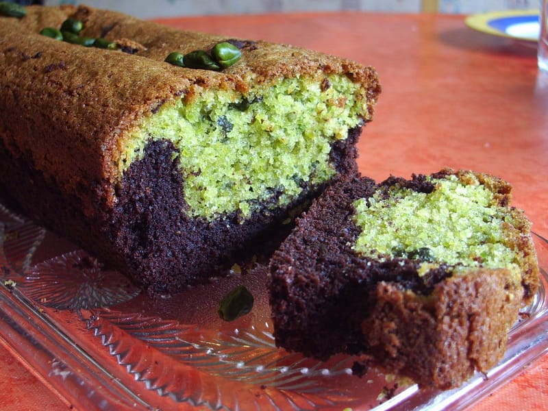 Marbre Chocolat Pistache Gateau