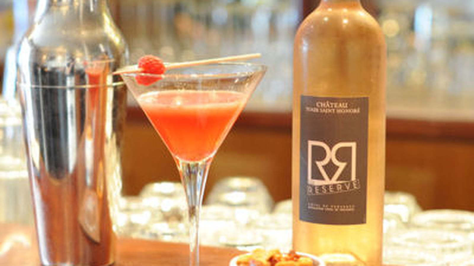 Cocktail au rosé New-York Sour