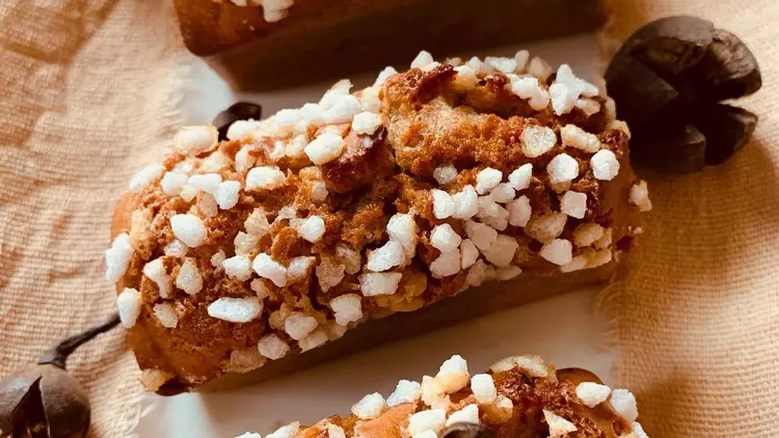 Pain d'épices au sucre perlé