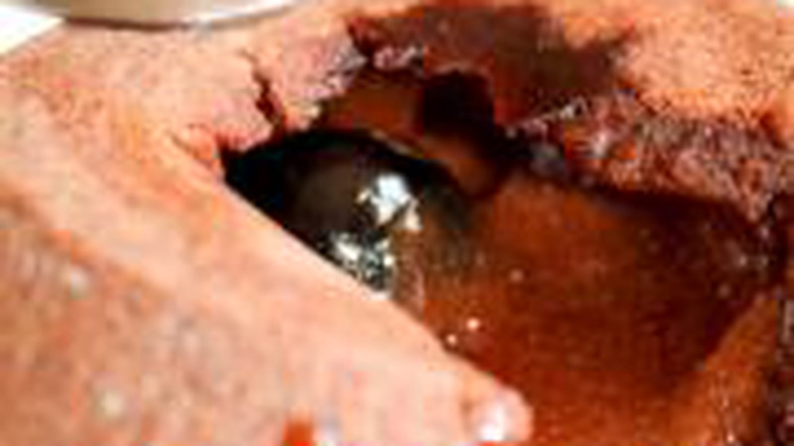 Coulant au chocolat cerise