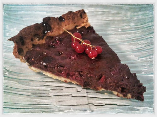 Tarte chocolat groseilles