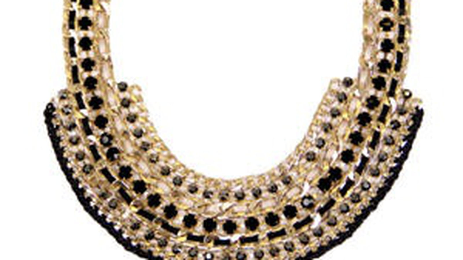 Collier noir et doré de Bershka