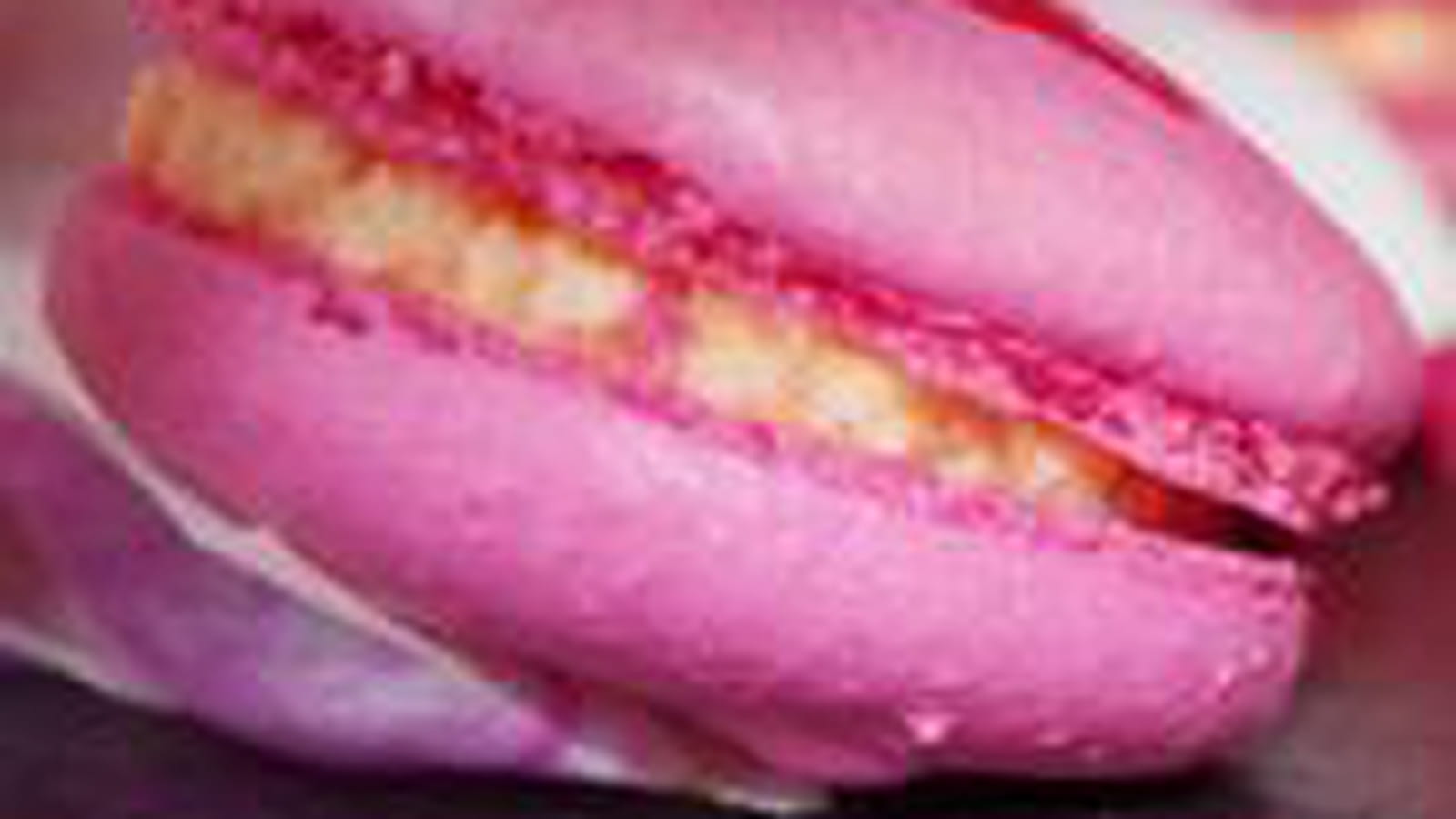 Macarons hibiscus-vanille