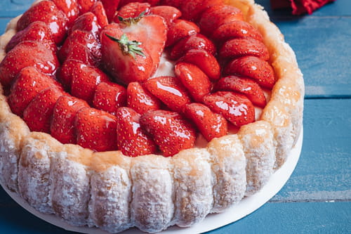 Charlotte aux fraises classique