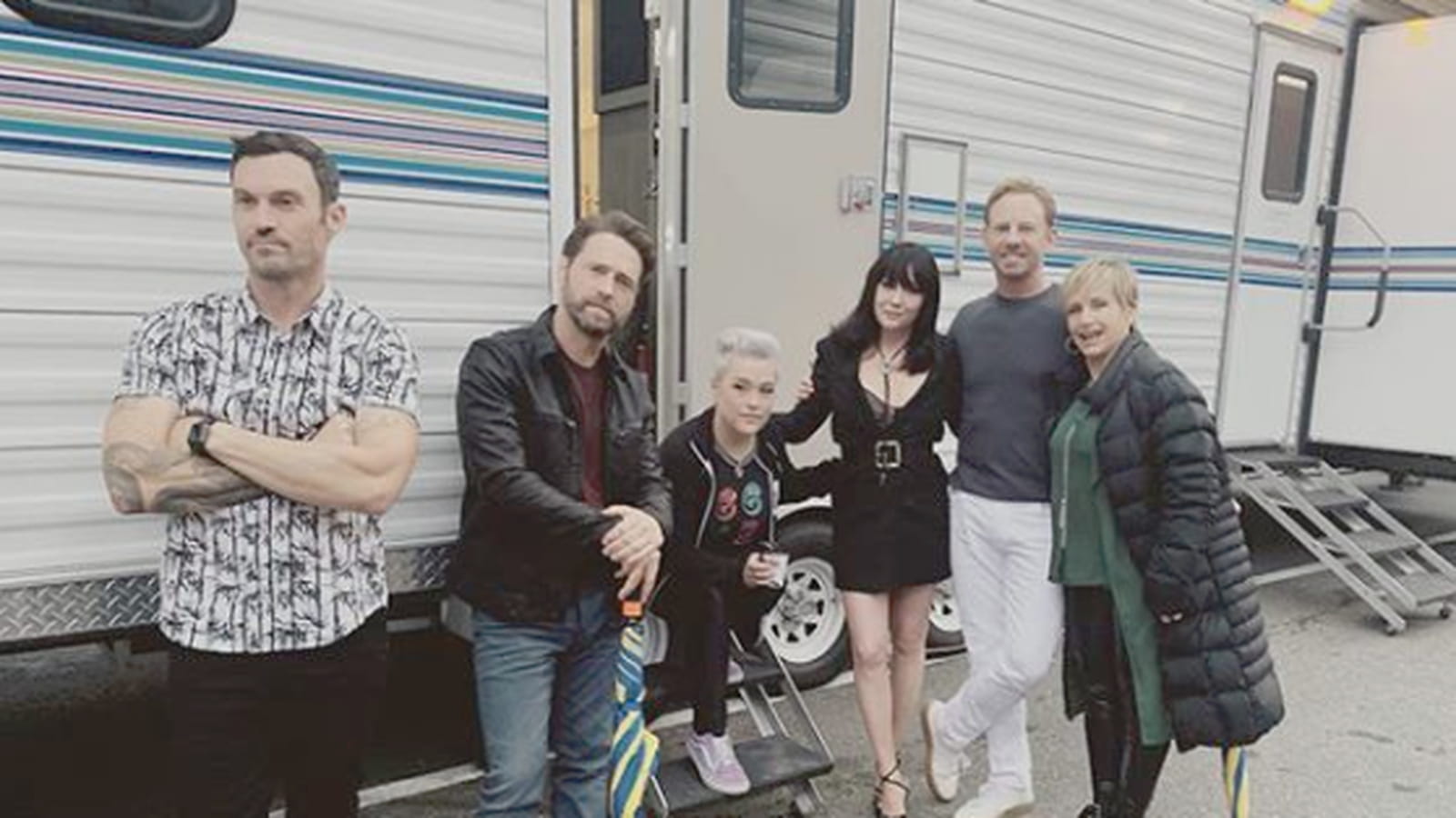 Brian Austin Green, Jason Priestley, Christine Elise, Shannen Doherty, Ian Ziering