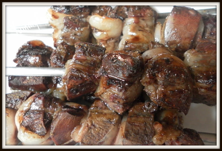 Recette de Brochettes de foie de mouton