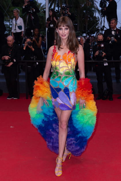 Fr&eacute;d&eacute;rique Bel en Yanina Couture