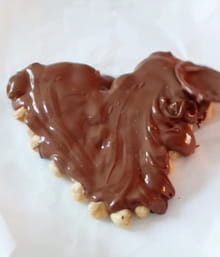 Cœur croquant au chocolat, une recette facile et rapide : Etape 2