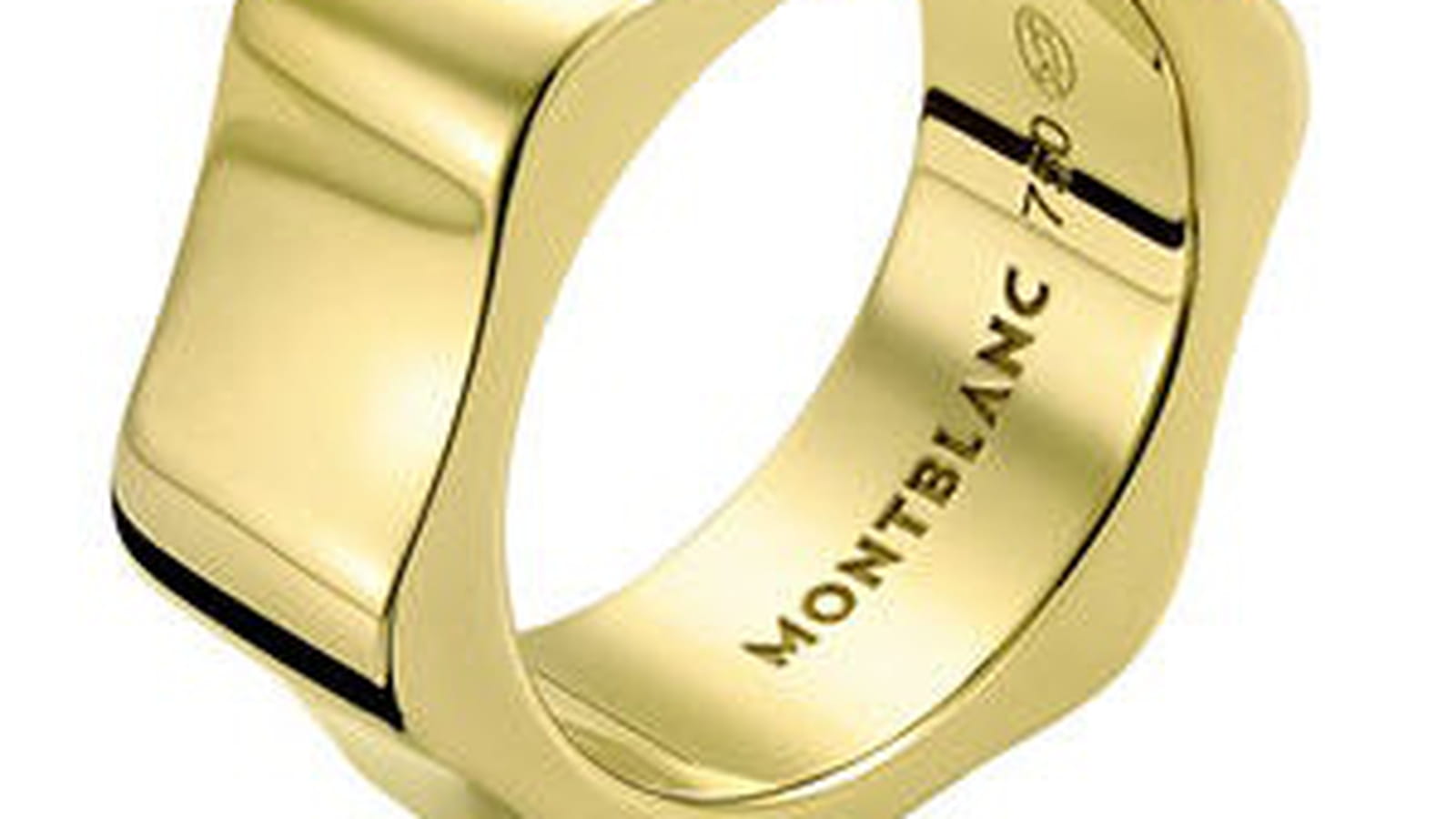 Le bague en or jaune Montblanc