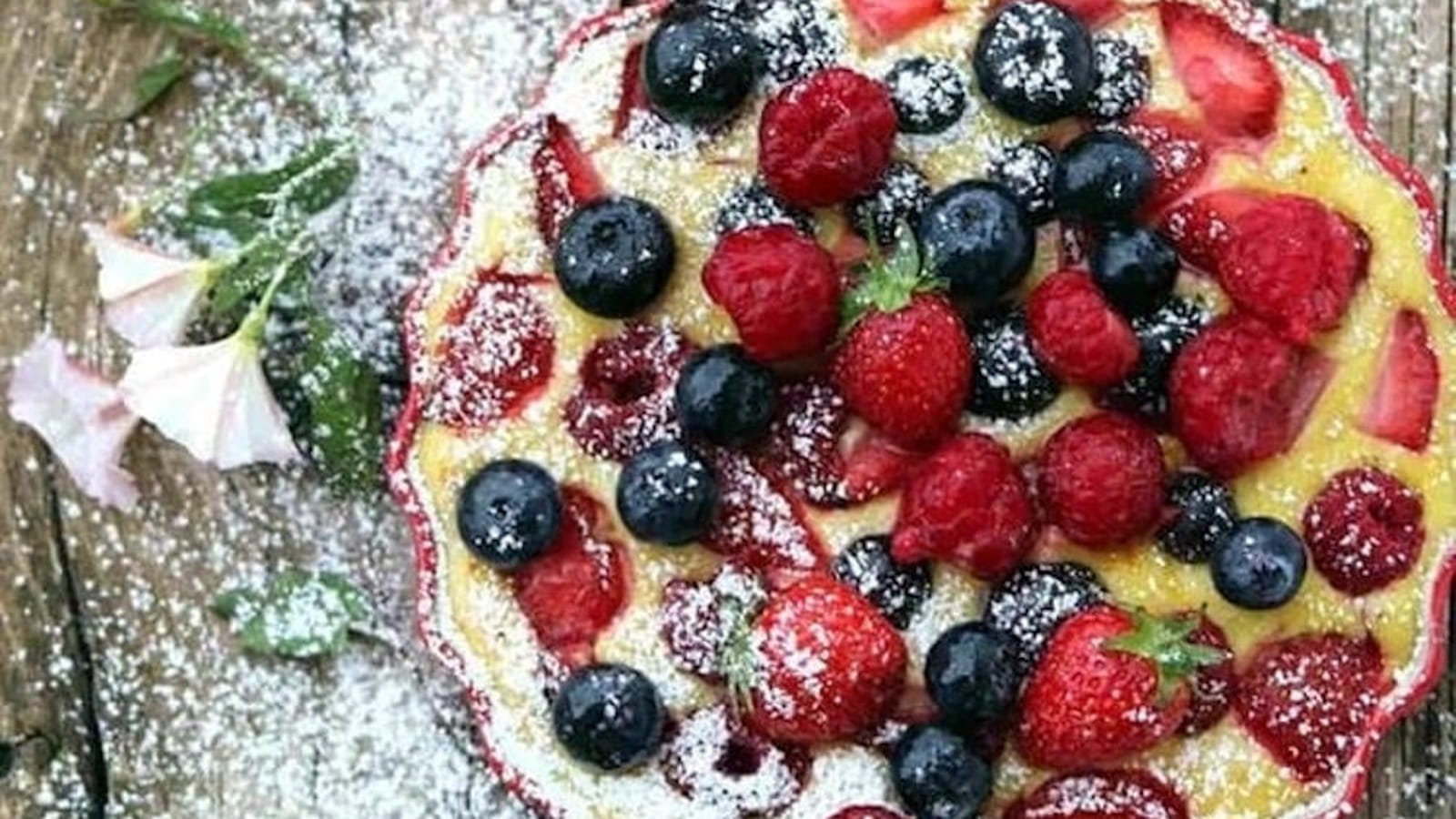 Ricotta gratinée aux fruits rouges