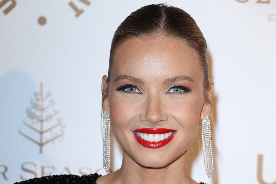 Raie au milieu et chignon plaqu&eacute; d'Amandine Petit