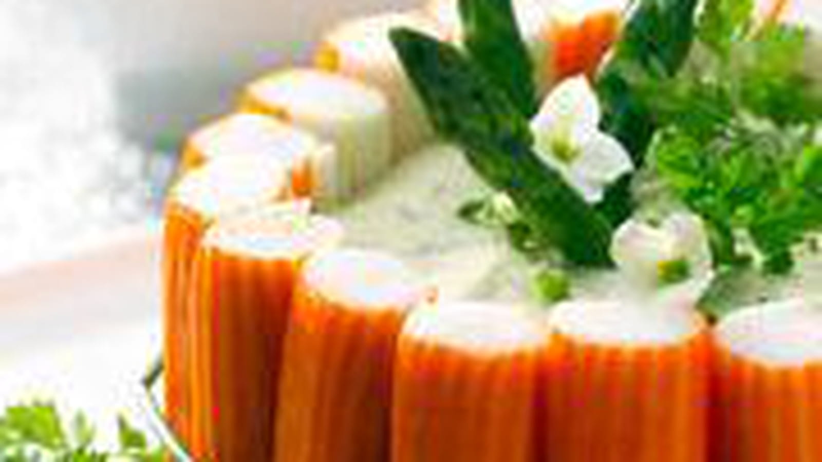 Charlotte au surimi, asperges vertes et fines herbes