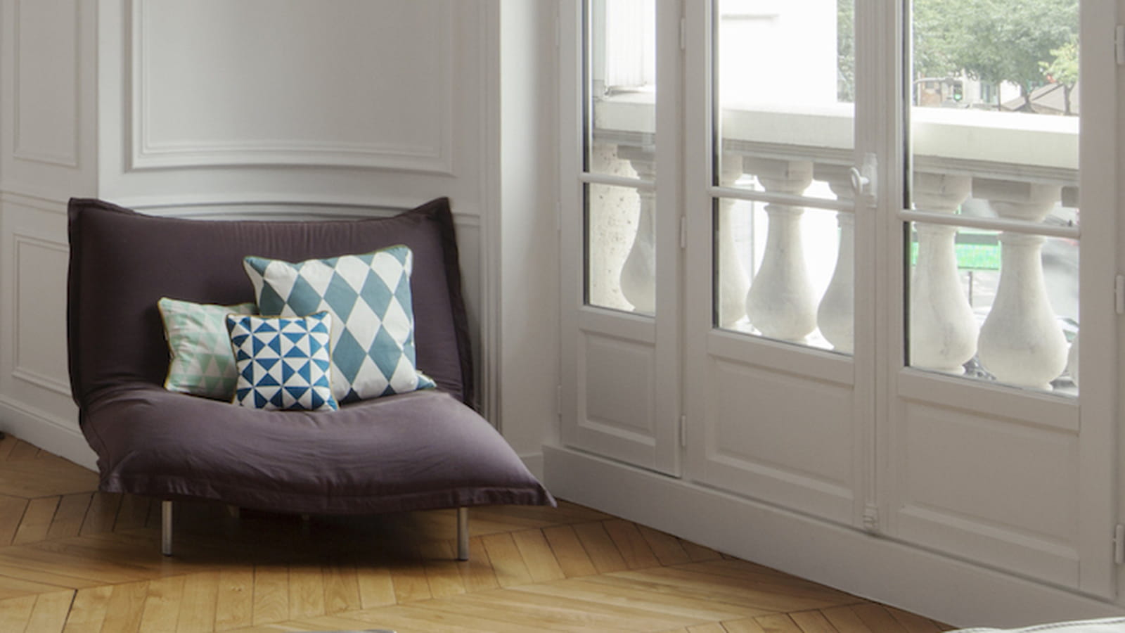 Grand salon lumineux