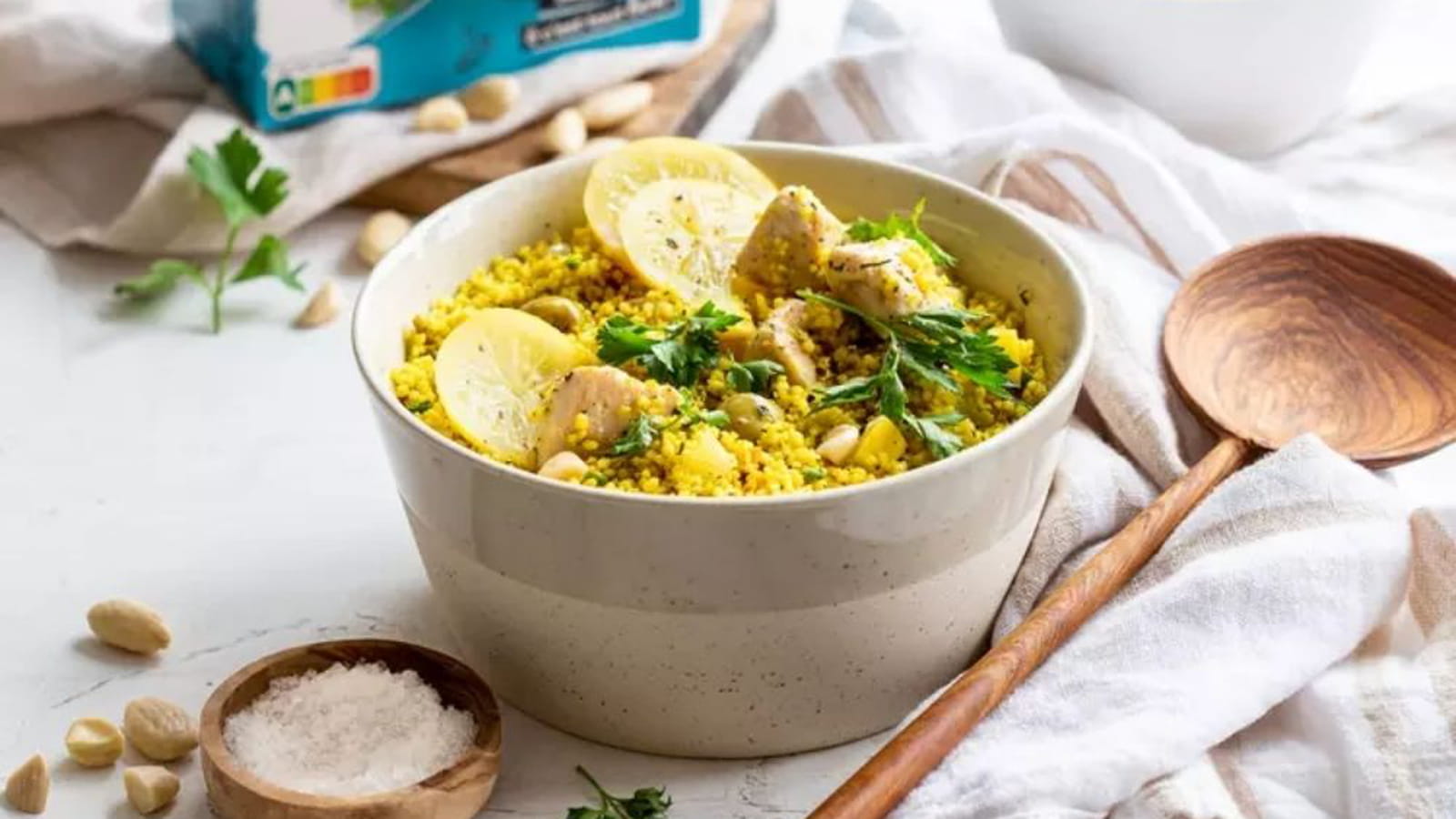Salade de couscous aux épices douces et citron confit