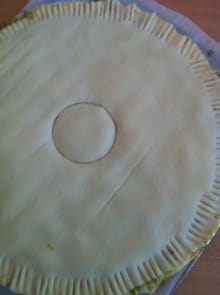 Tarte soleil au pesto et jambon : Etape 4