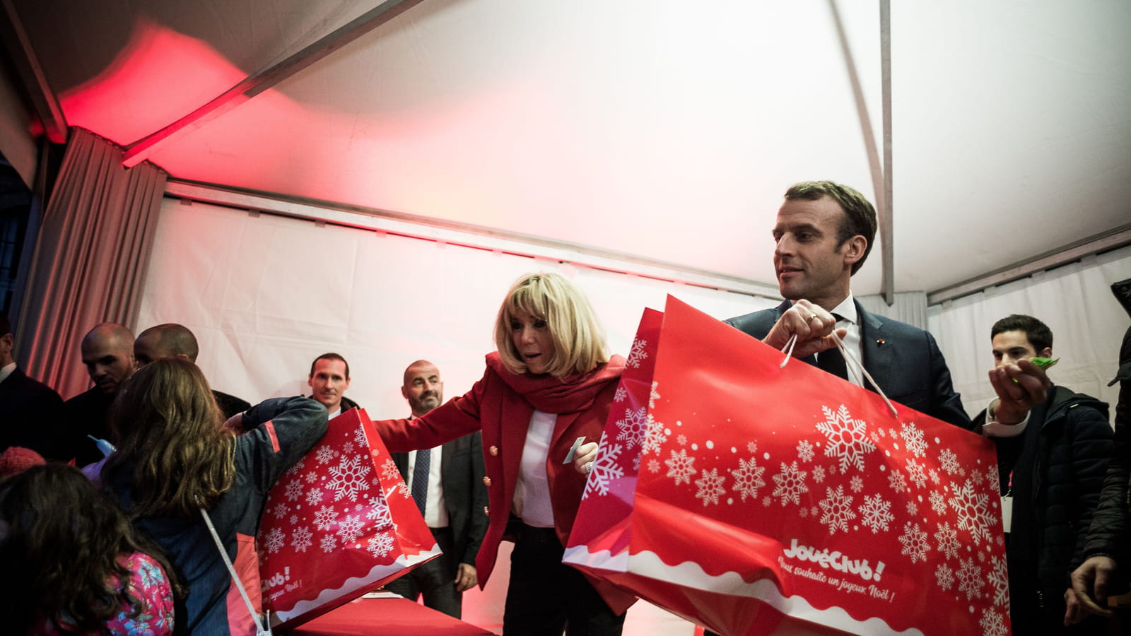 Brigitte et Emmanuel Macron : noël féerique aux Gobelins