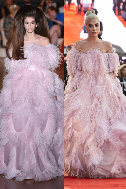 Défilé Valentino haute couture automne-hiver 2018-2019 vs Lady Gaga en 2018
