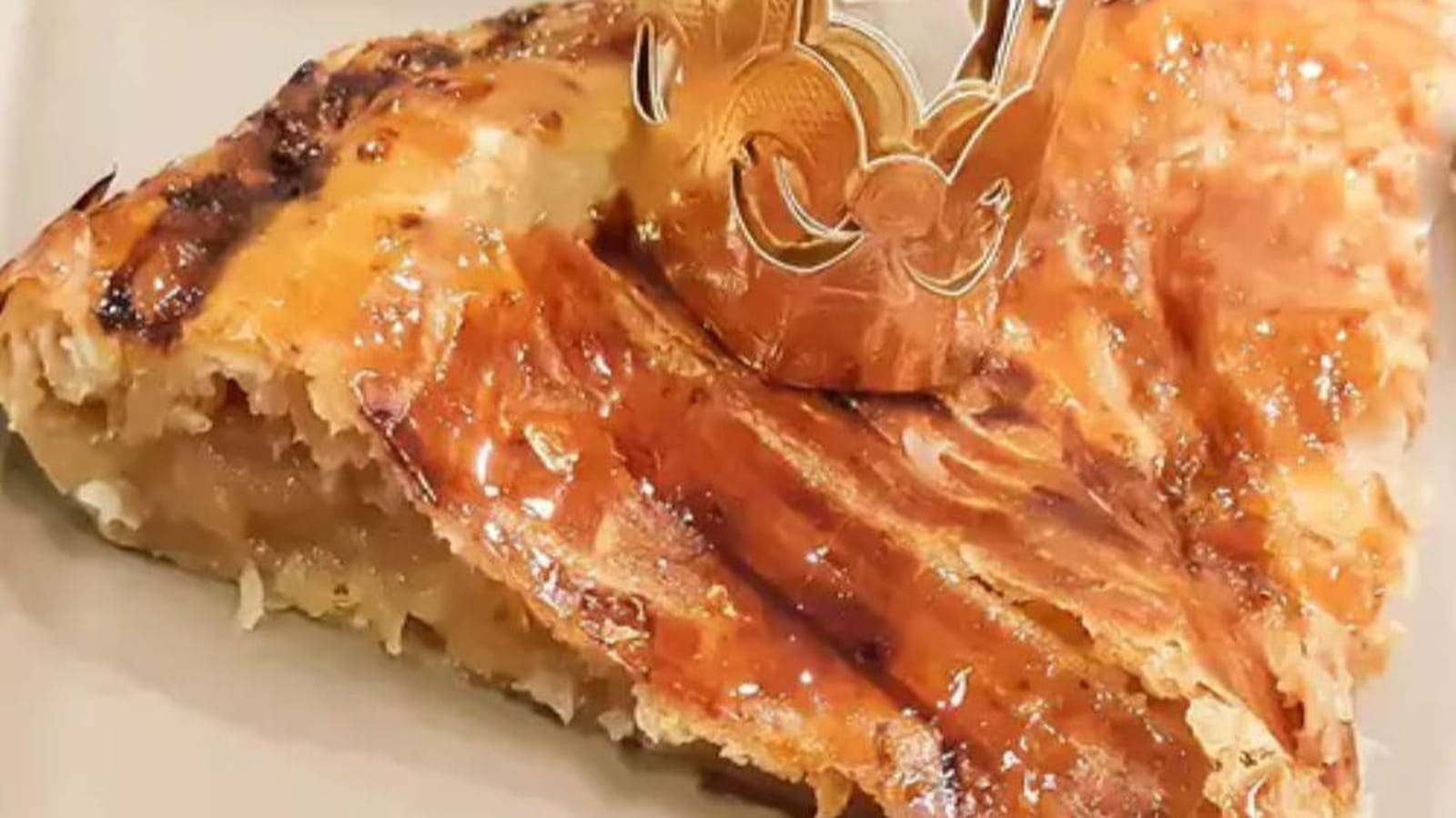 Galette des rois express aux pommes sans gluten, sans lait et sans sucre