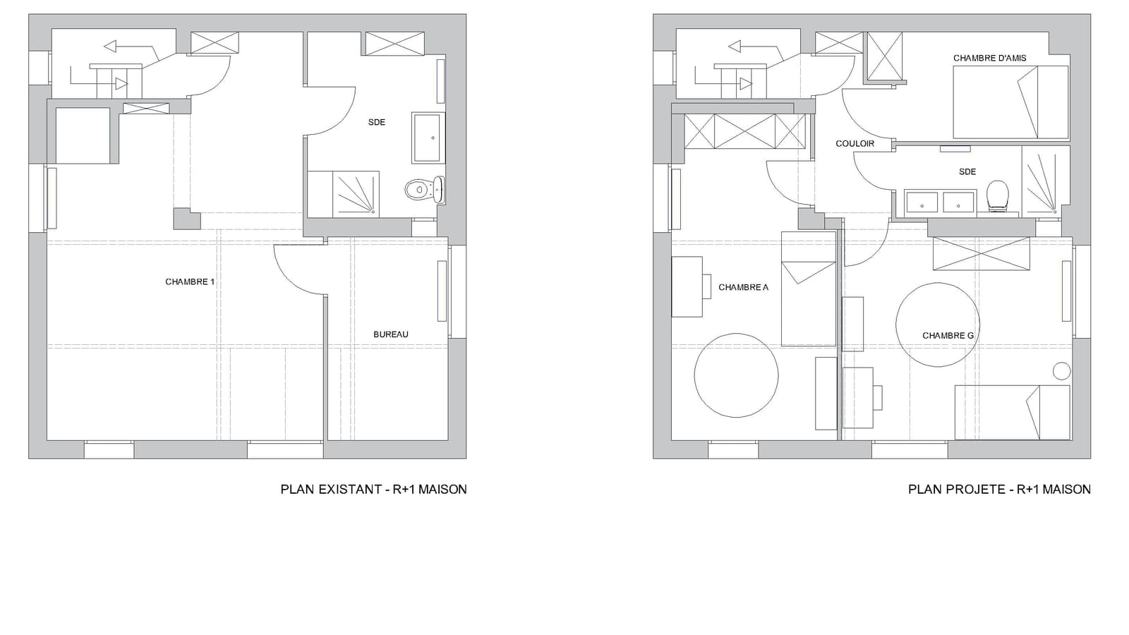 Plans 1er étage