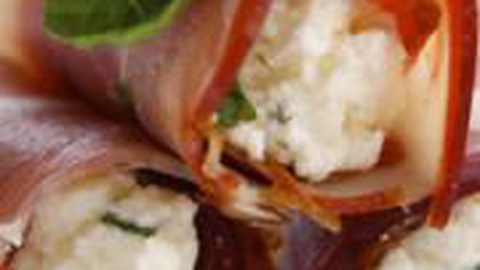 Roulés de jambon de Parme à la brousse