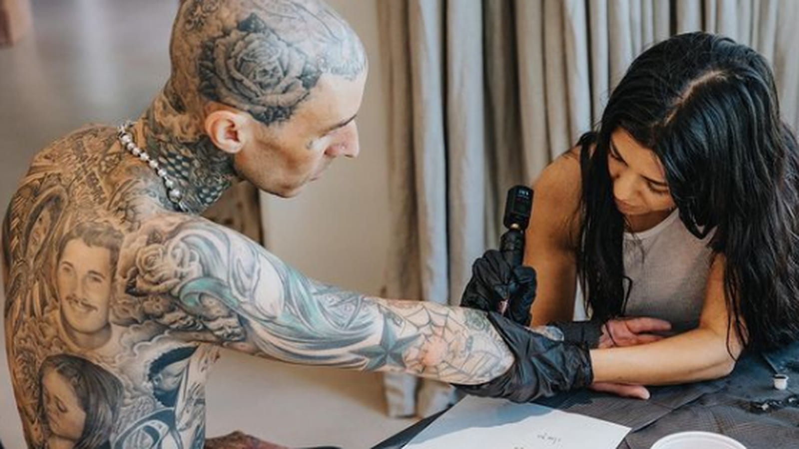 Travis Barker et Kourtney Kardashian