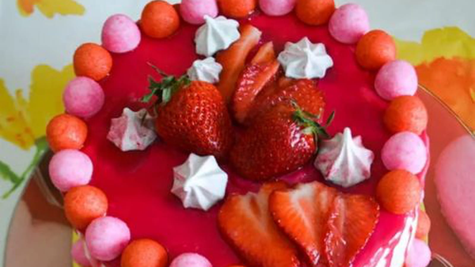 Layer cake vanille et fraises