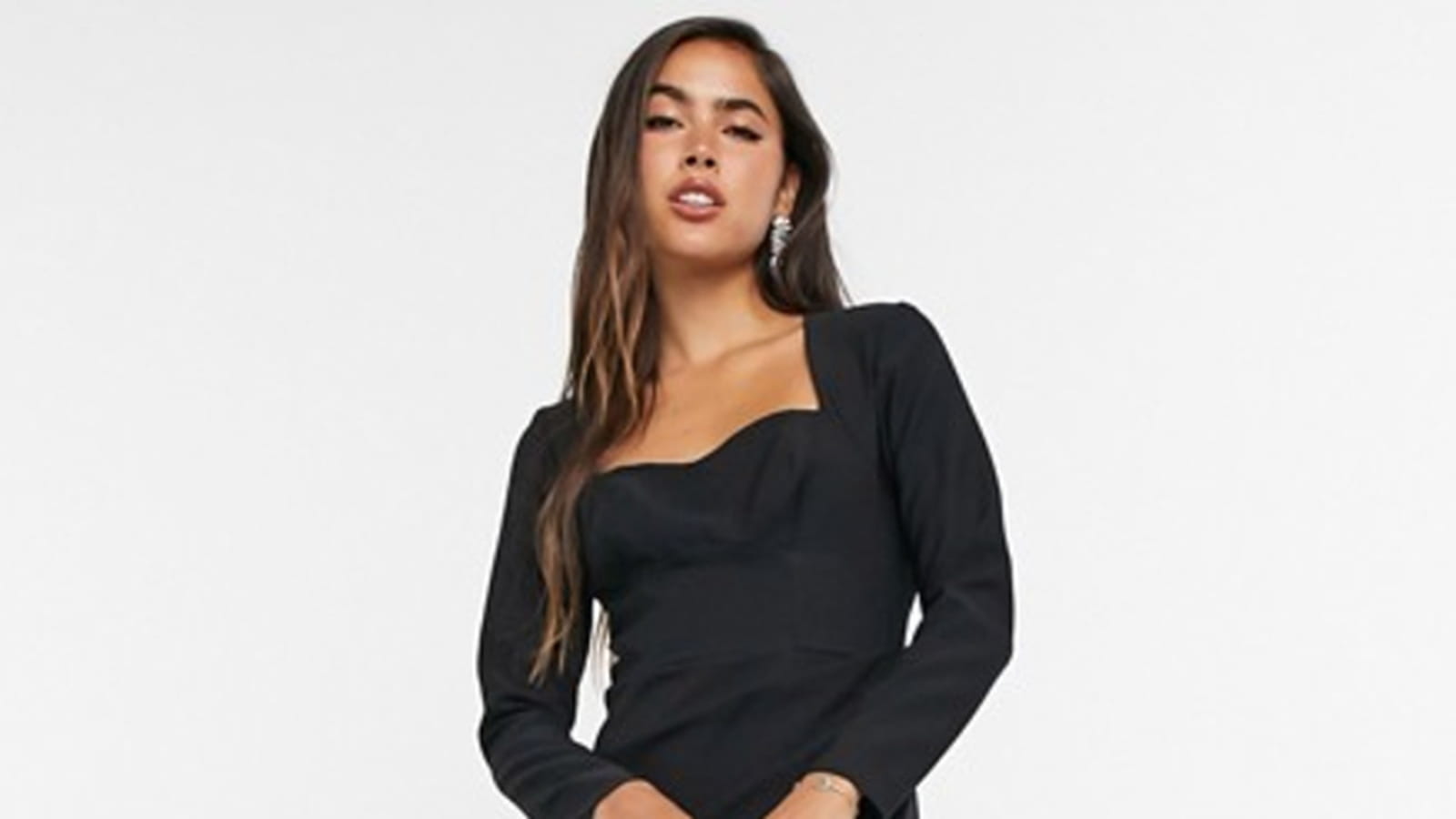 Robe noire ASOS Design