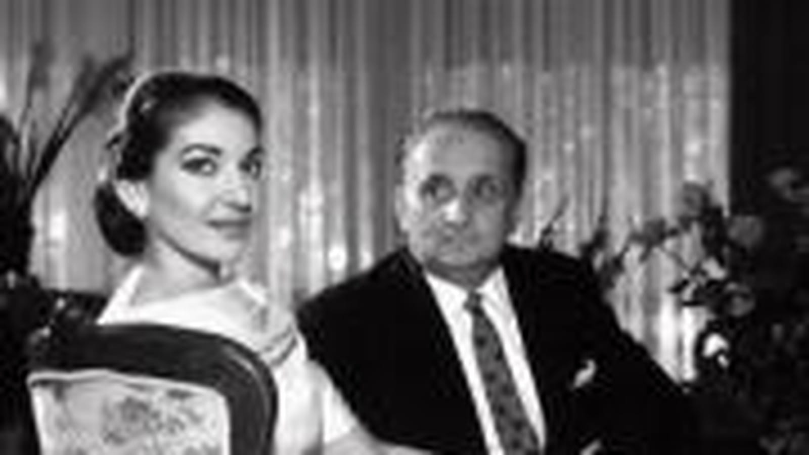 Maria Callas et son mari chez eux