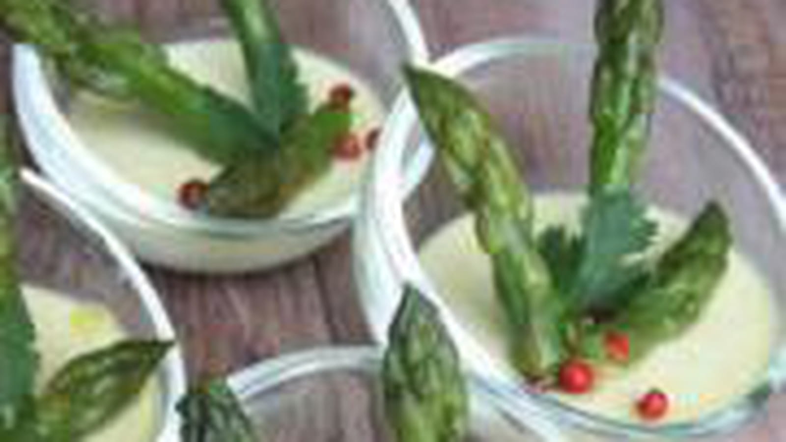 Panna cotta d'asperges
