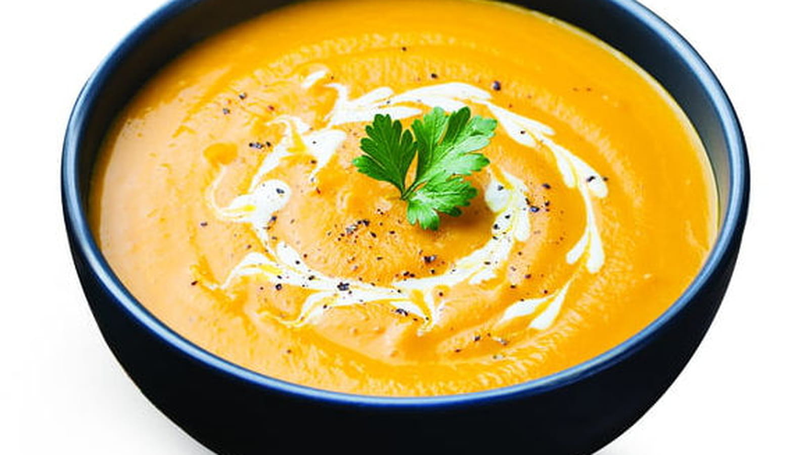 Soupe de courge au lait de coco