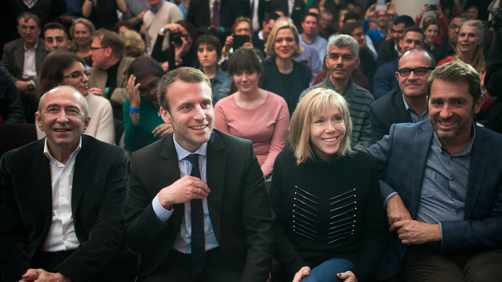 Détendus en meeting officiel