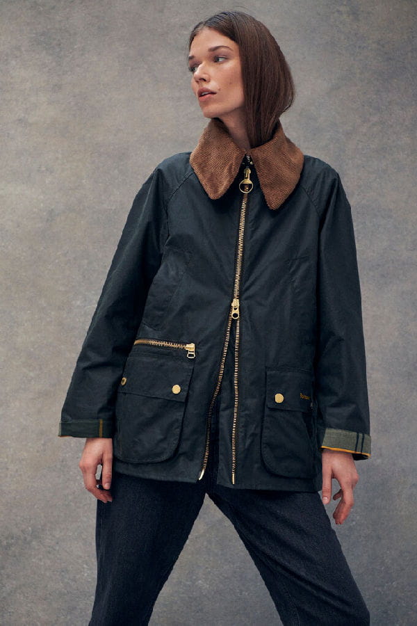 Veste en coton huil?�