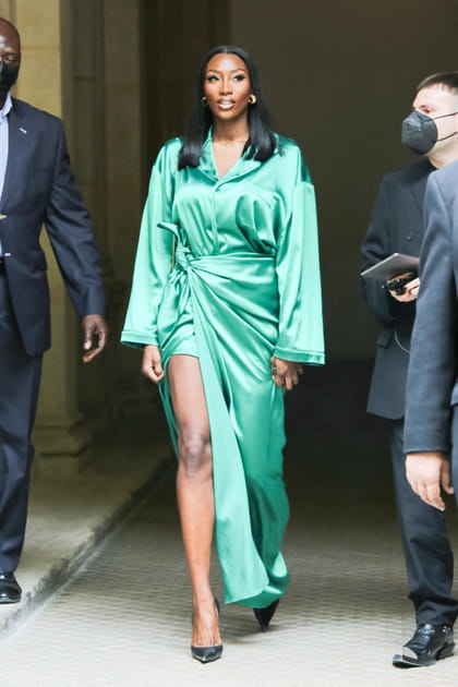 Aya Nakamura au défilé Balenciaga