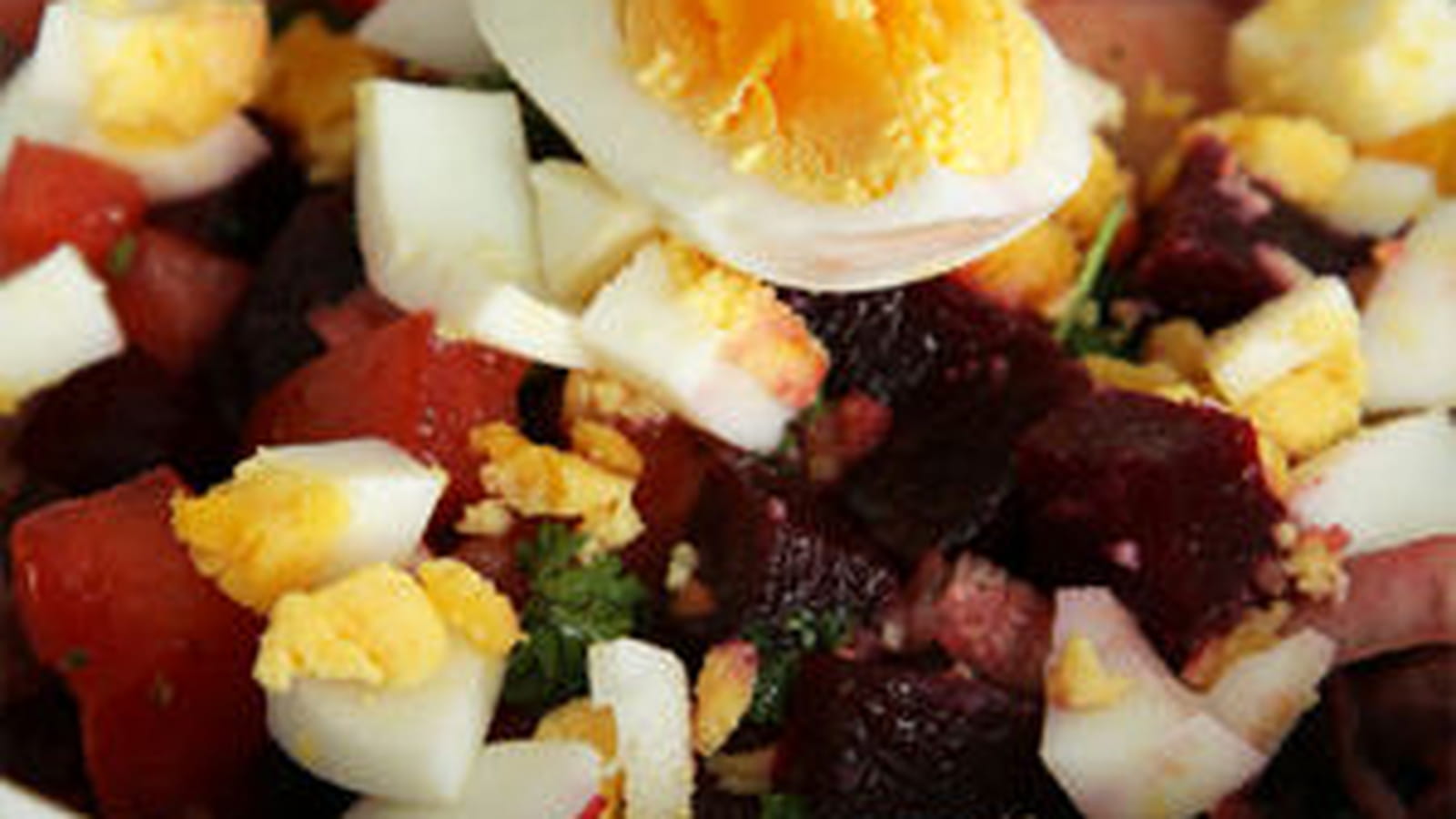 Salade de betteraves à l'oeuf dur