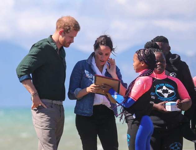 Le couple princier, attentif