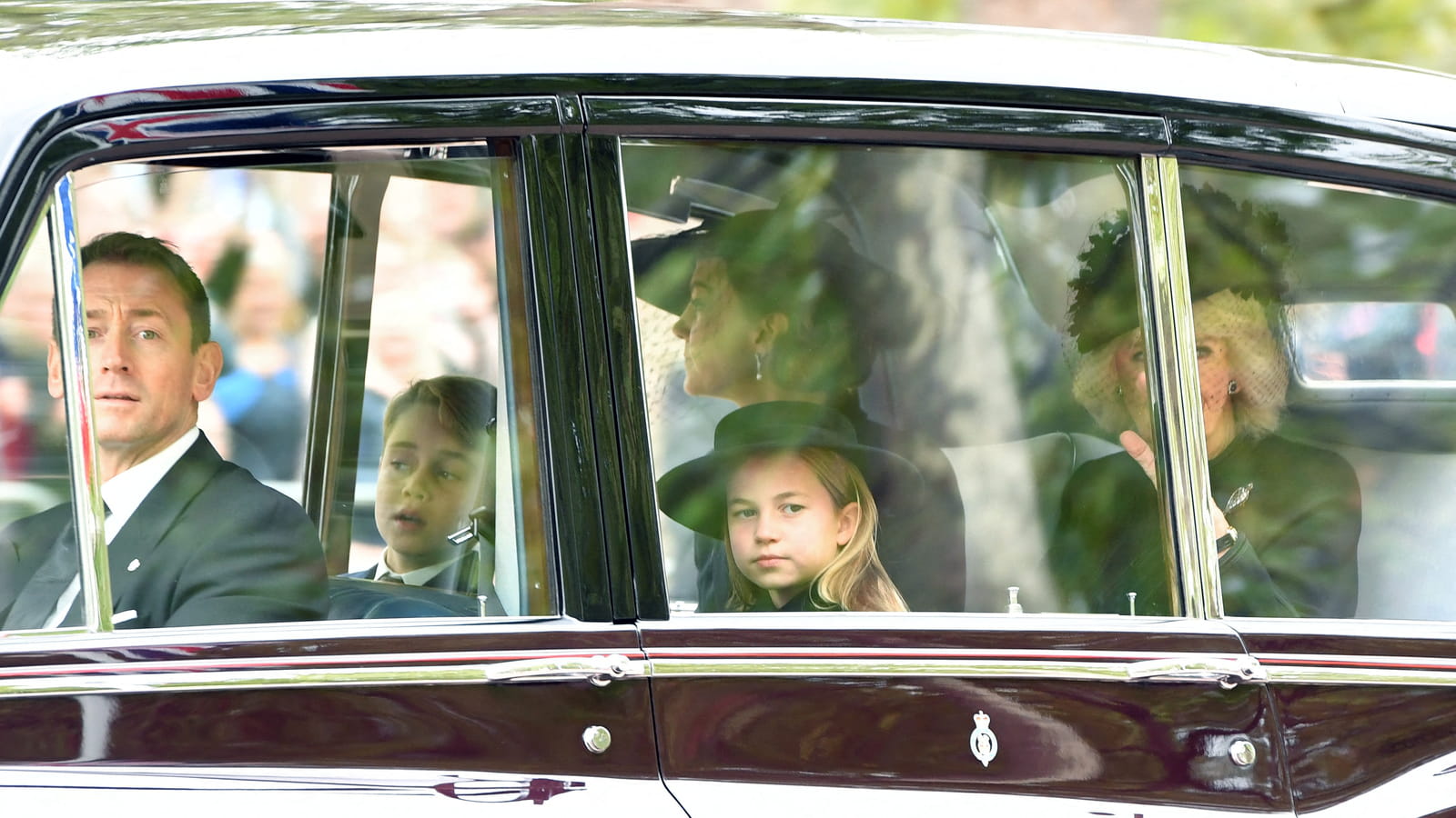 Princesse Charlotte, Prince George, Kate Middleton et Camilla Parker-Bowles
