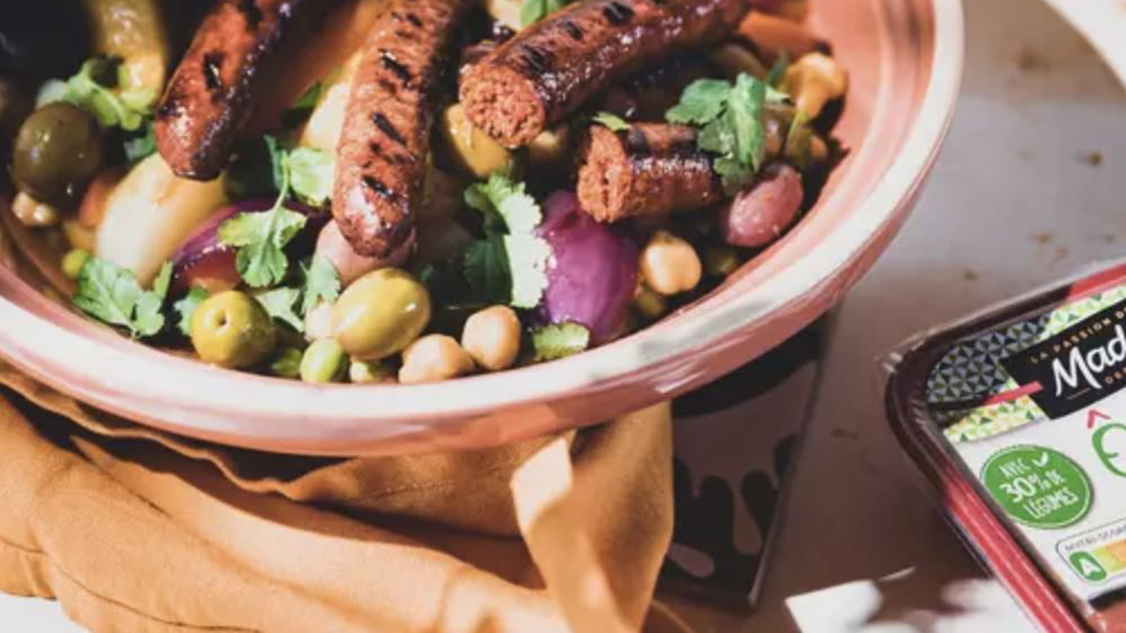 Tajine printanier aux merguez