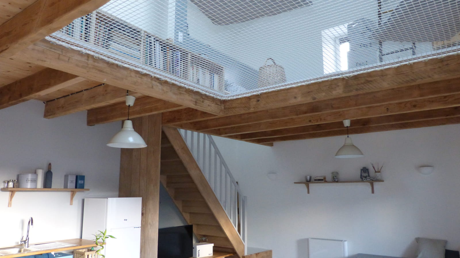 Loft avec filet