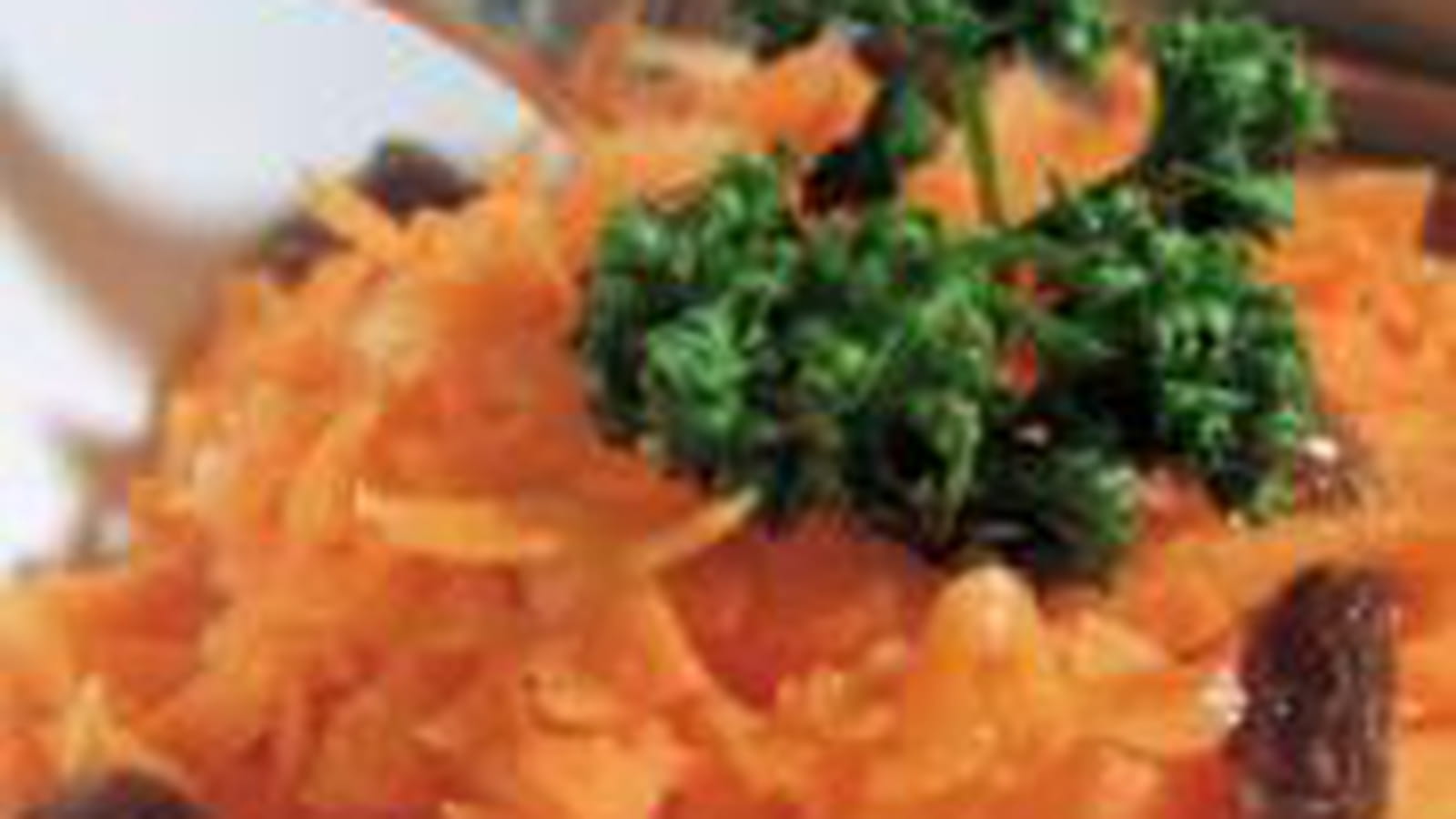 Salade de carottes aux raisins et huile d'argan