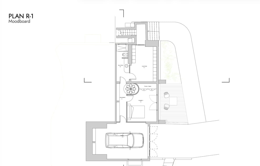 Le plan du sous-sol apr&egrave;s travaux
